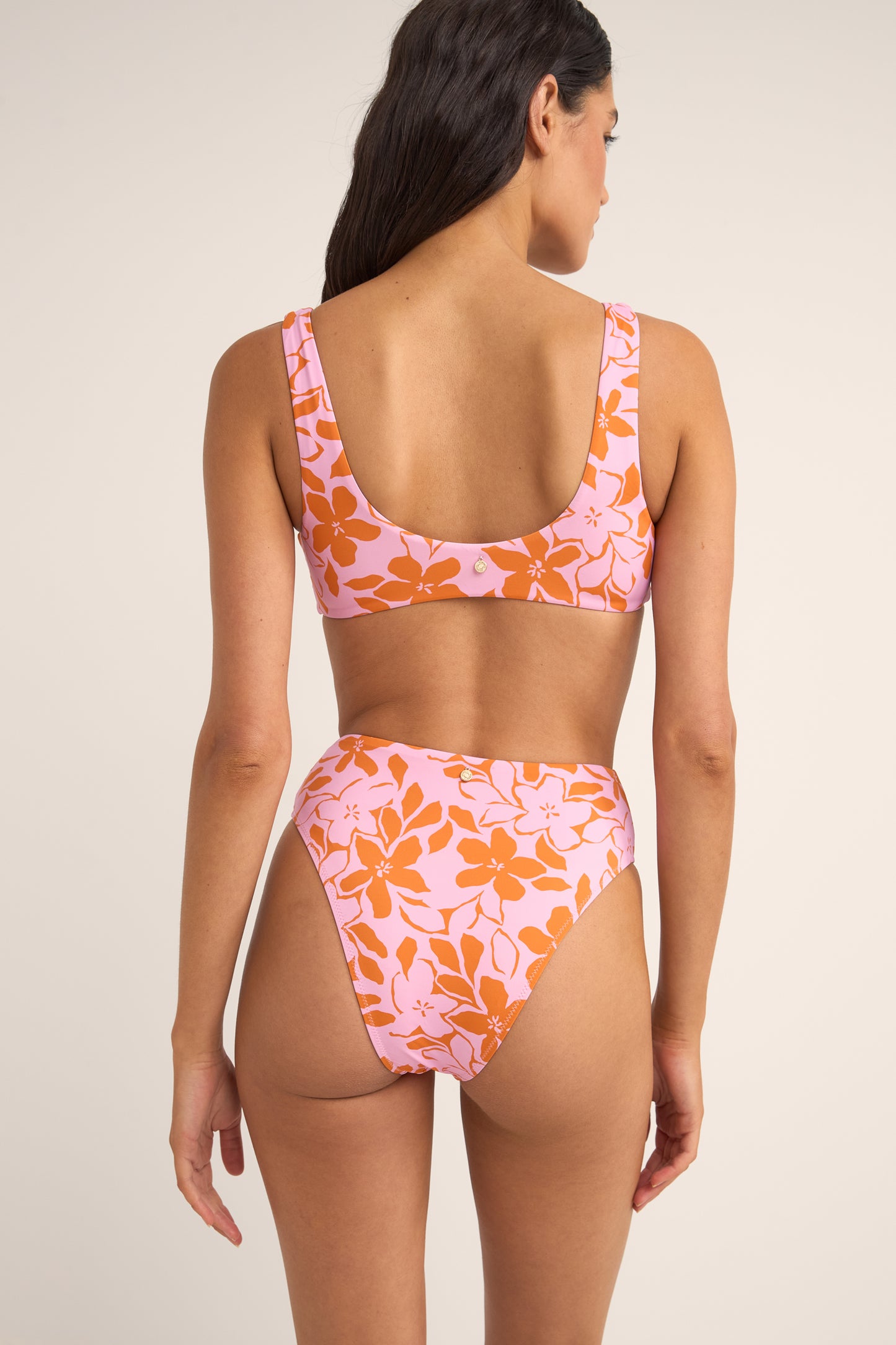 Bora Bora Floral Twist Front Top