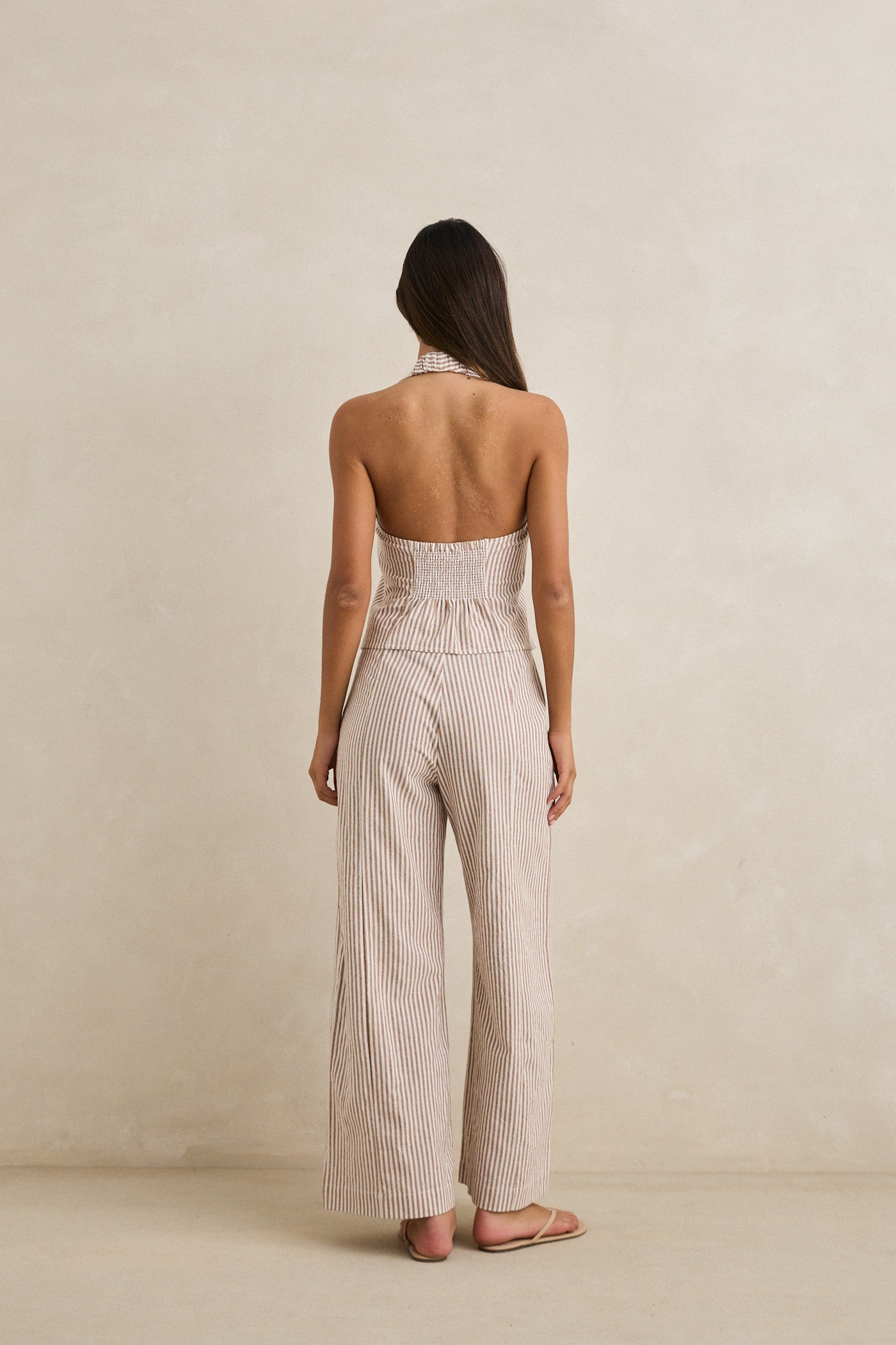 Louise Tie Front Halter Top