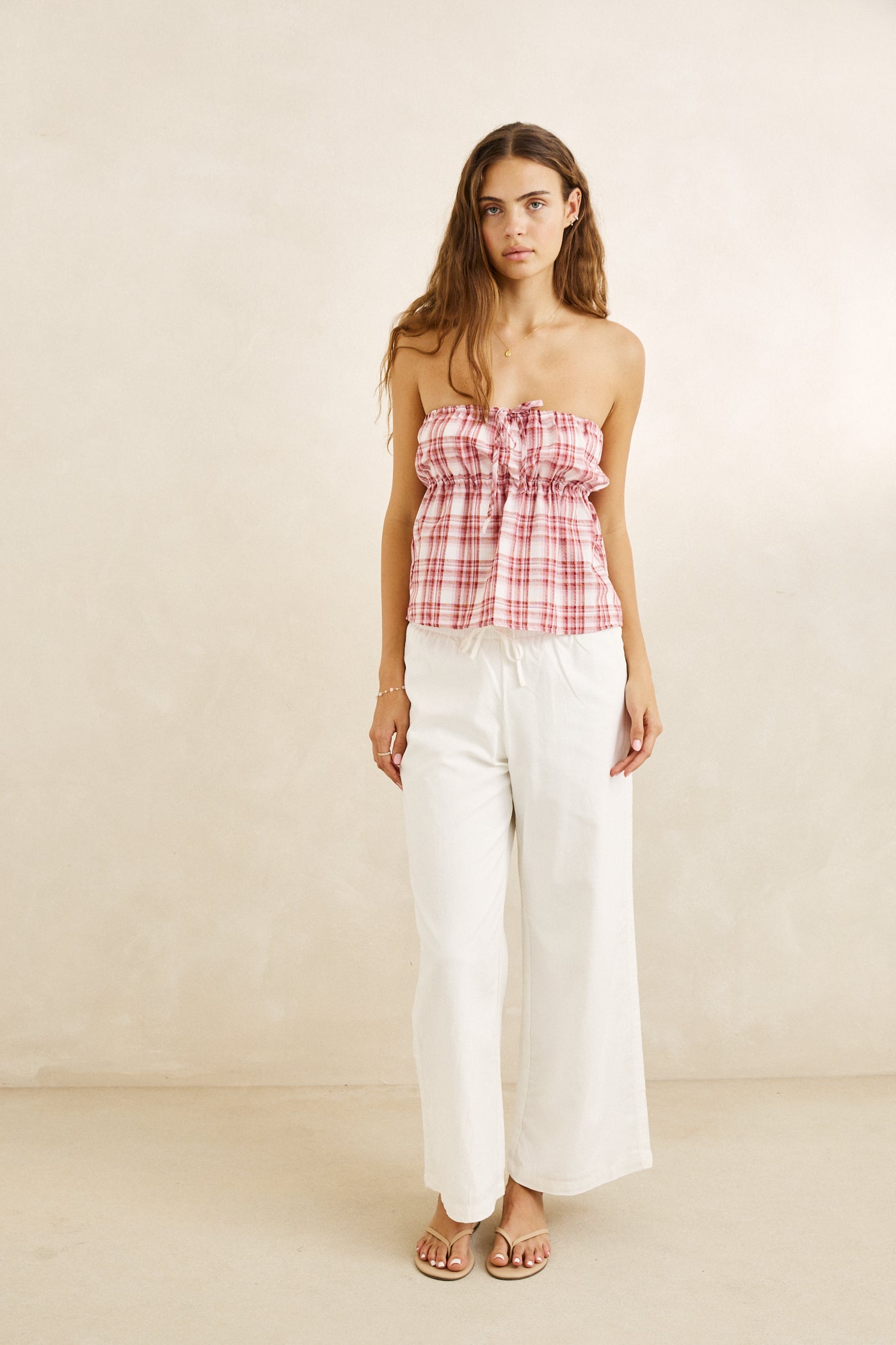 Annabelle Lace Trim Beach Pant