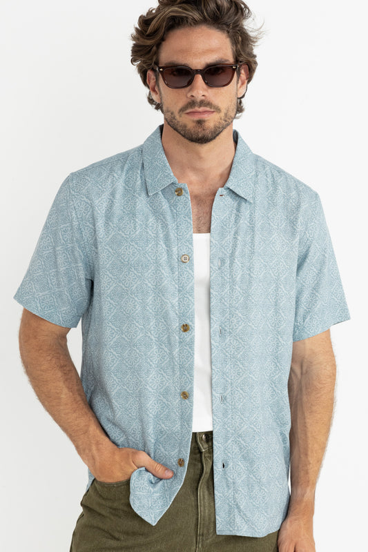 Tile Stripe Short Sleeve Shirt