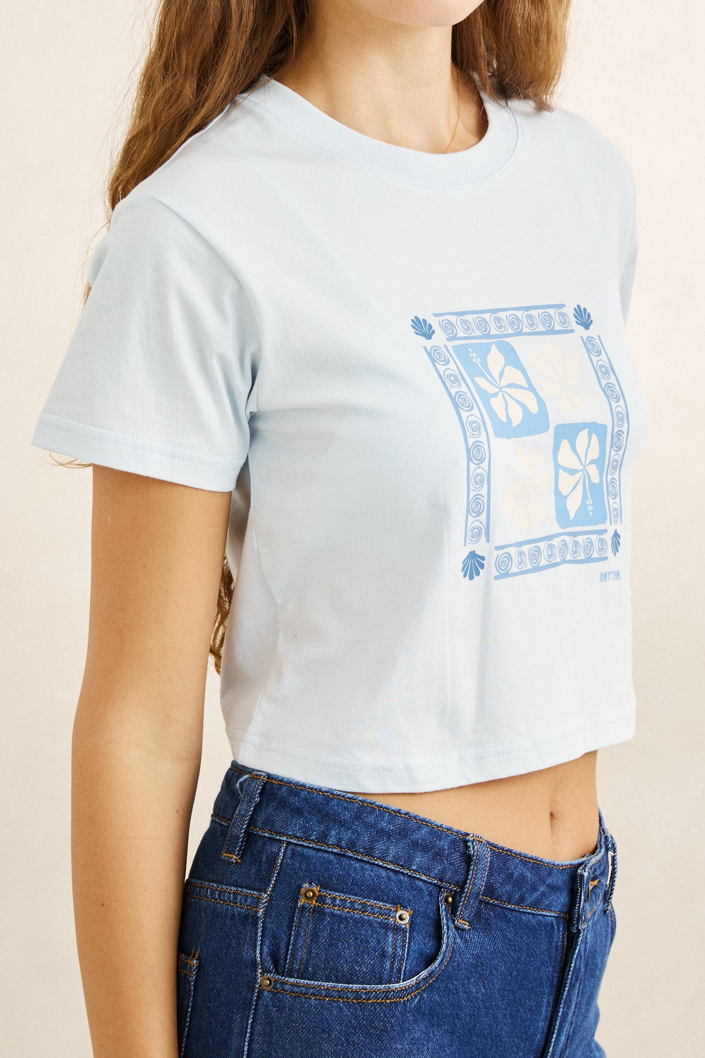 Bayside Crop Crew Tee
