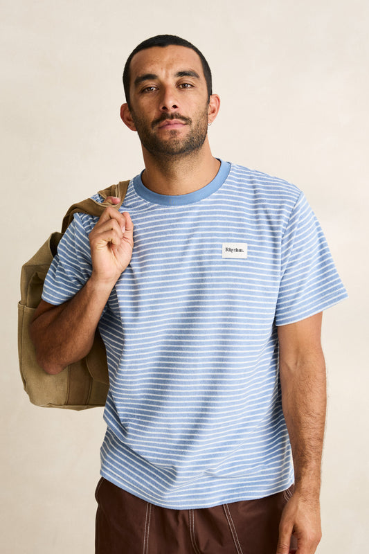 Vintage Terry Stripe Short Sleeve T-Shirt