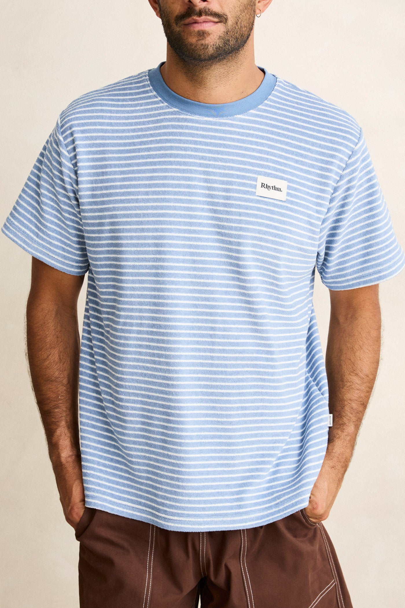 Vintage Terry Stripe Short Sleeve T-Shirt