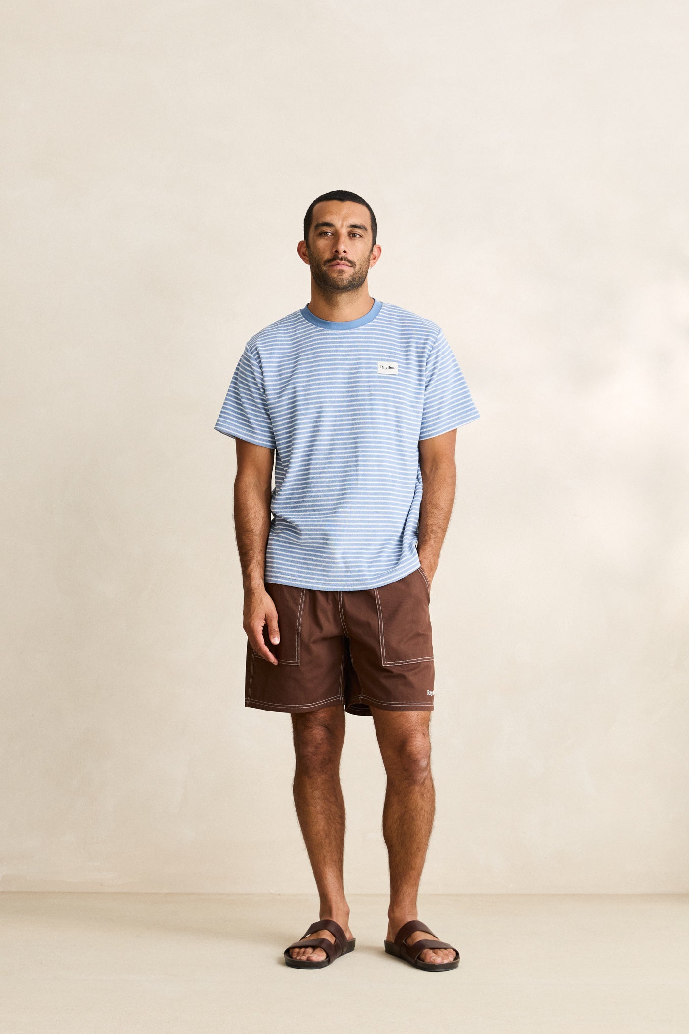 Vintage Terry Stripe Short Sleeve T-Shirt