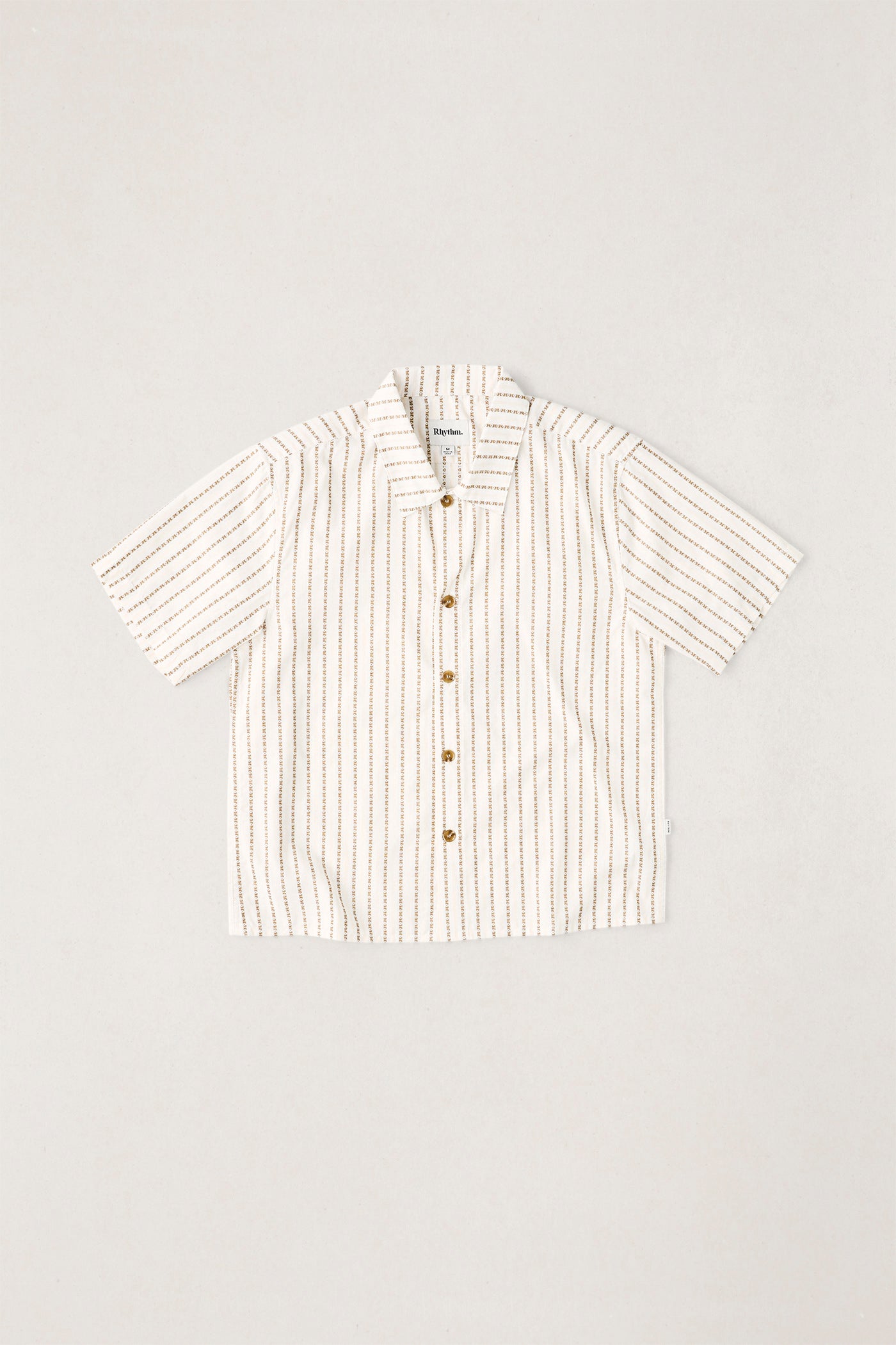 Vacation Stripe Crop Short Sleeve Shirt