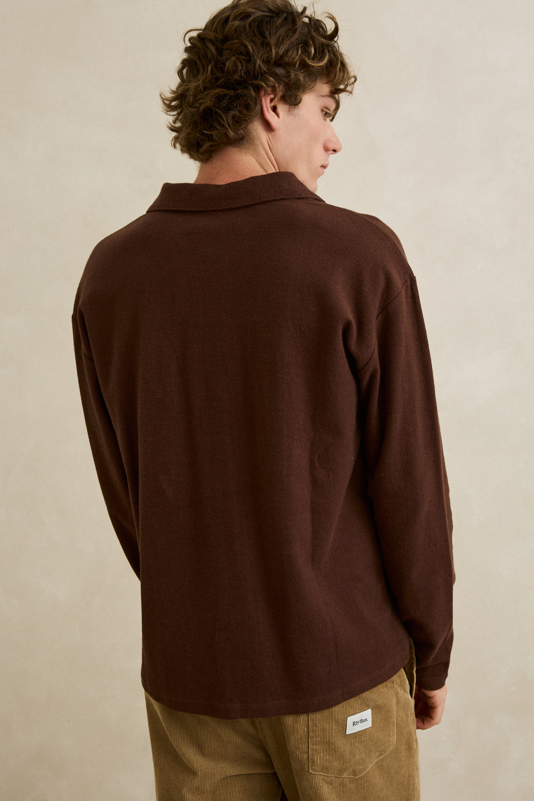 Vintage Terry Long Sleeve Polo