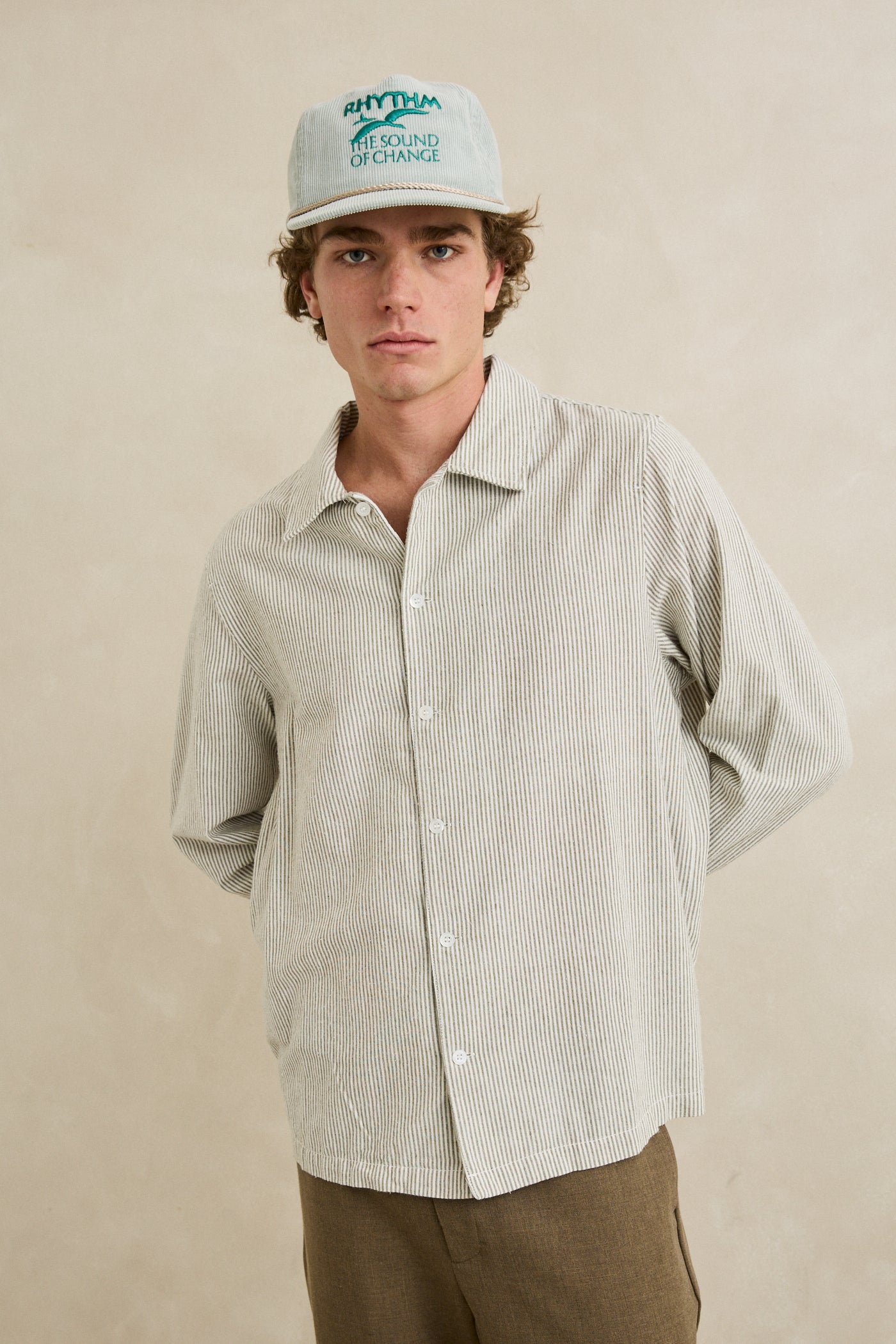 Bank Stripe Long Sleeve Shirt