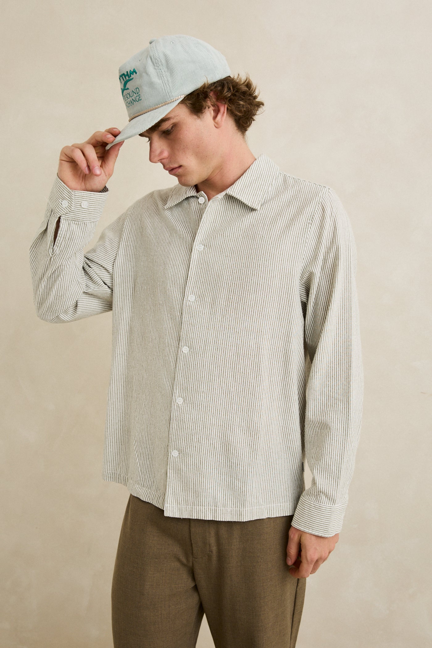 Bank Stripe Long Sleeve Shirt