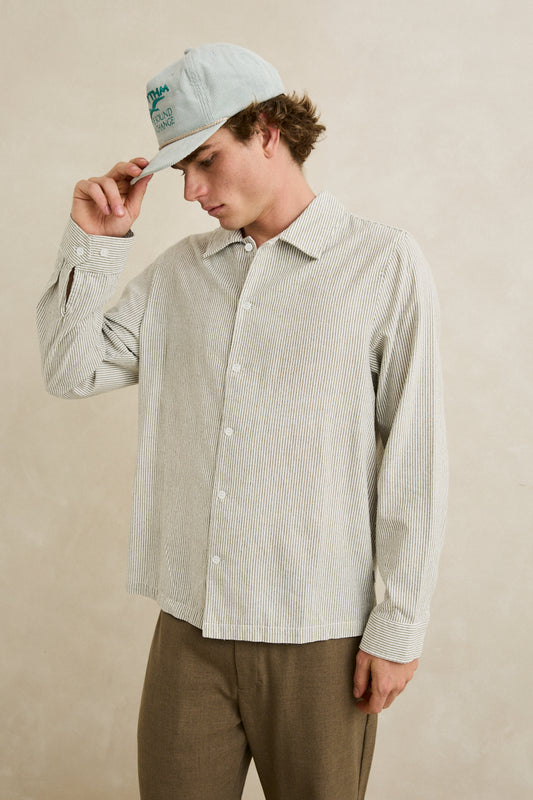 Bank Stripe Long Sleeve Shirt