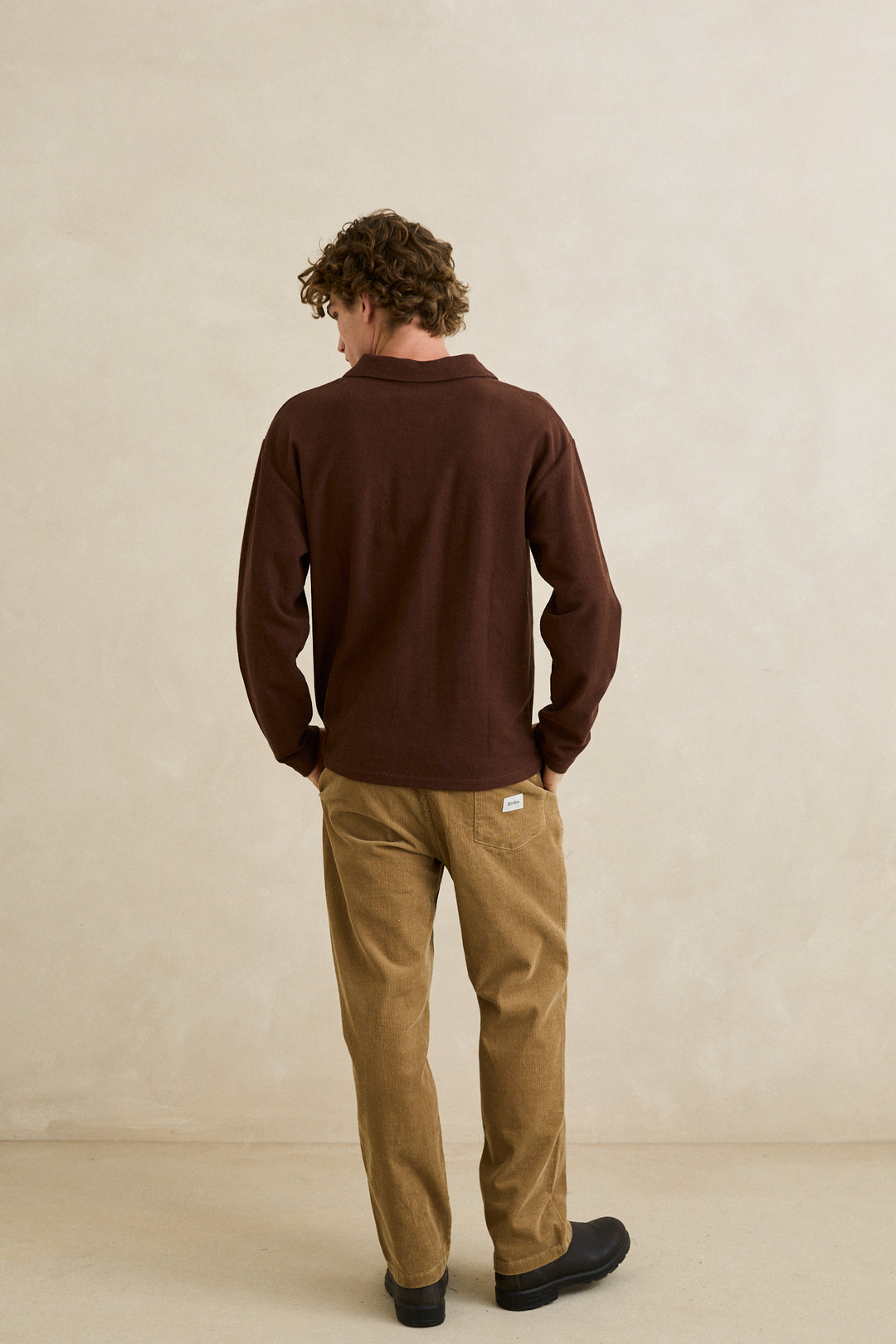 Vintage Terry Long Sleeve Polo