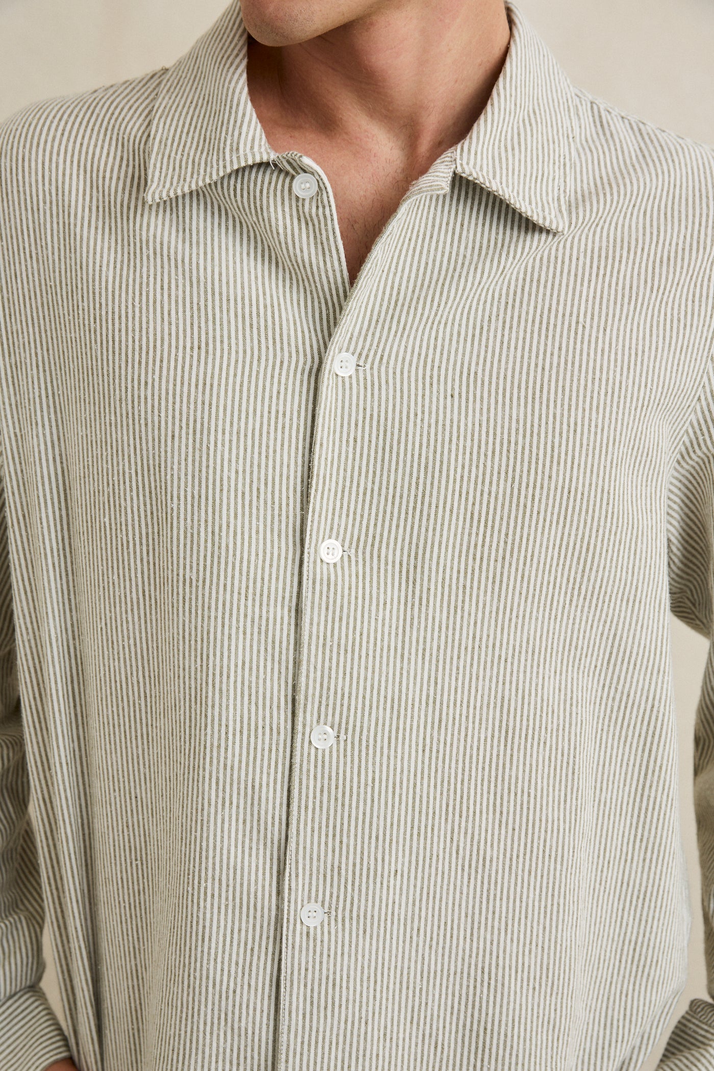 Bank Stripe Long Sleeve Shirt