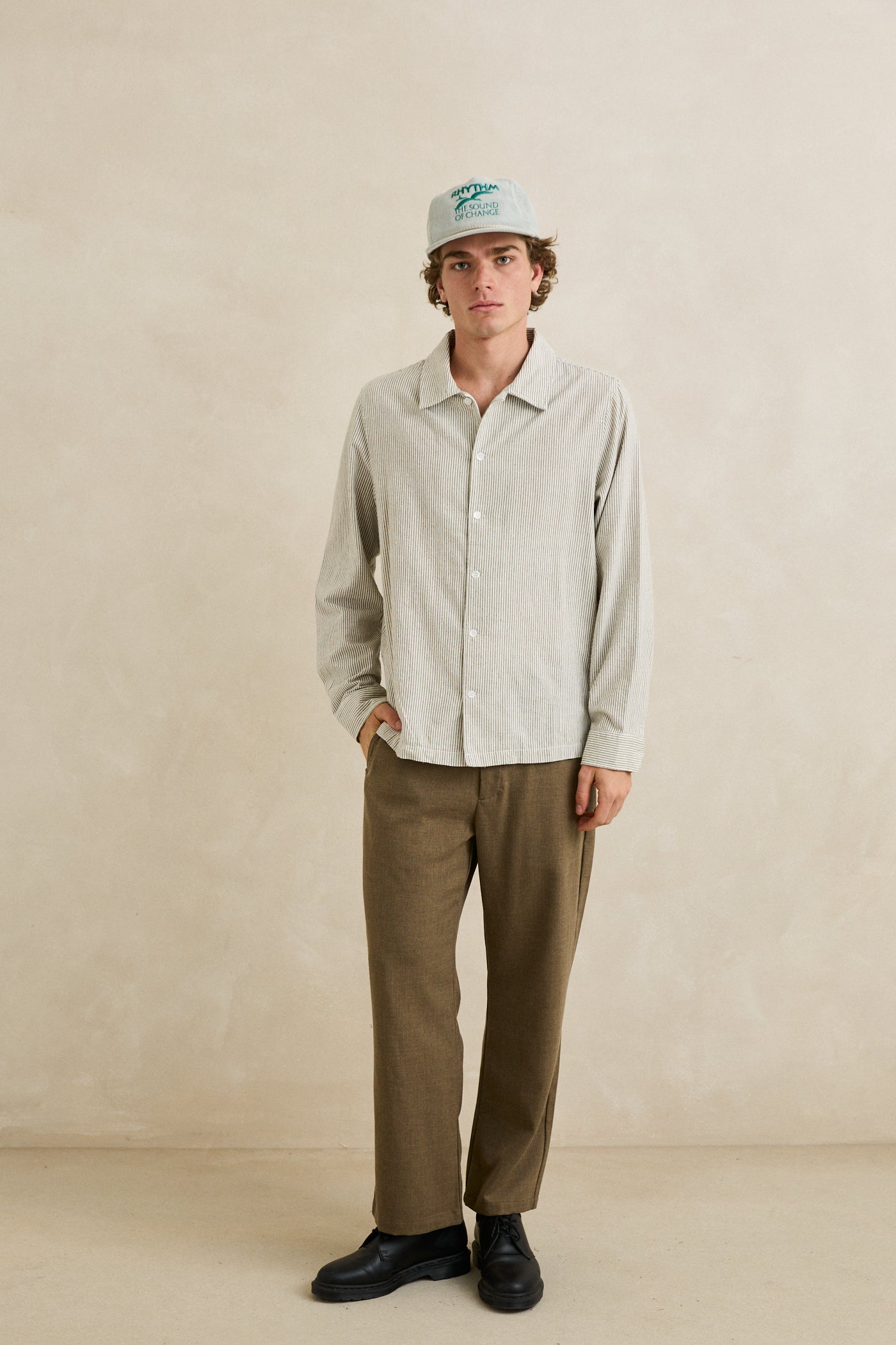 Bank Stripe Long Sleeve Shirt