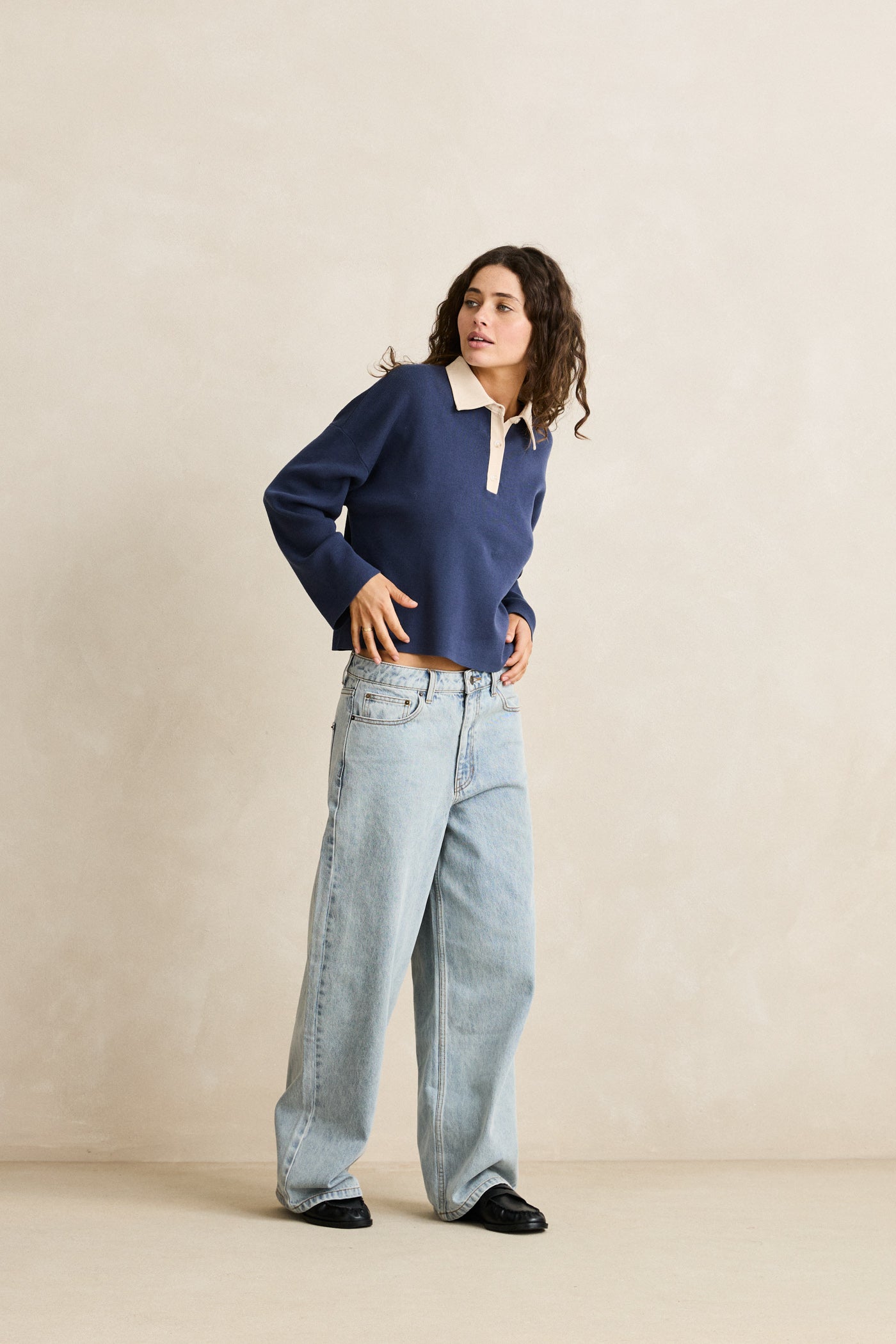 Rugby Polo Knit Sweater