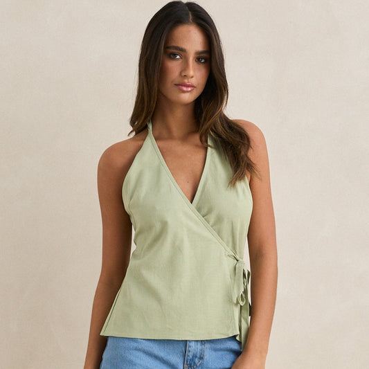 Emi Wrap Top