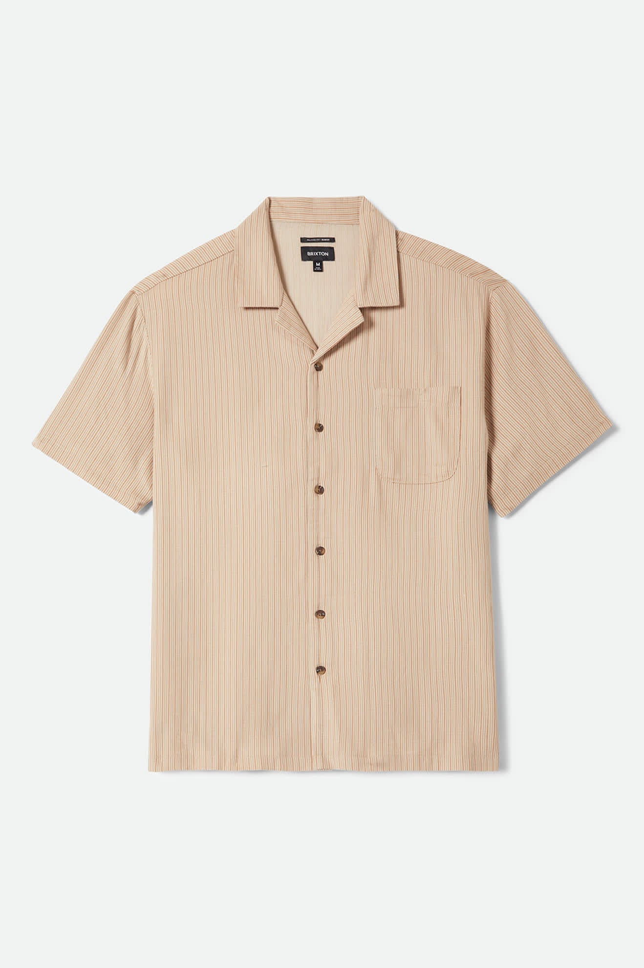 Italian Clay Stripe Short Sleeve Shirt