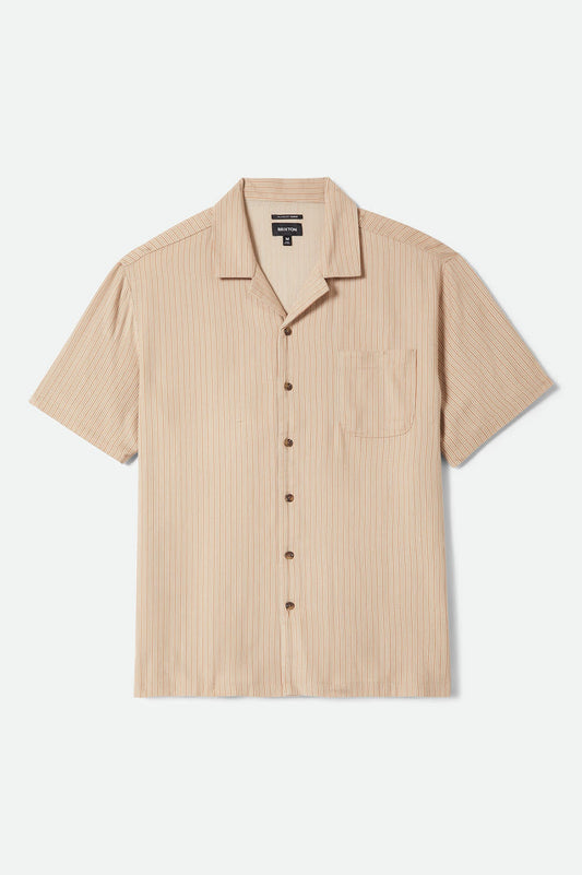 Italian Clay Stripe Short Sleeve Shirt